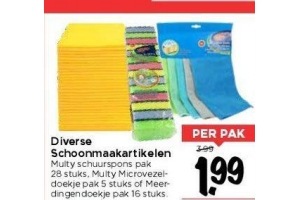 diverse schoonmaakartikelen