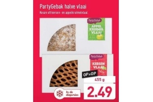 partygebak halve vlaai