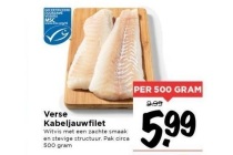 verse kabeljauwfilet