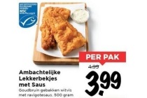ambachtelijke lekkerbekjes met saus