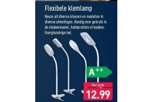 flexibele klemlamp