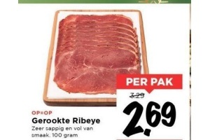 gerookte ribeye