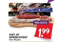 fuet of borrelworst