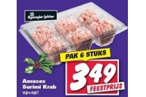 amuses surimi krab