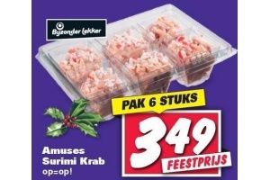 amuses surimi krab