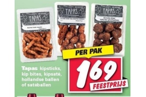 tapas nu voor maar eur1 69