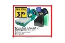 opbergdoos lectuurbak deskorganizer met lade