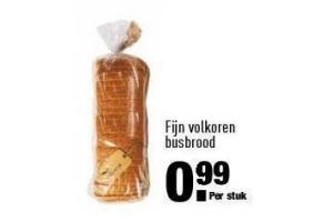 fijn volkoren busbrood