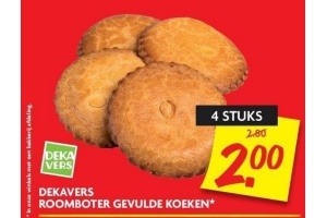 roomboter gevulde koek