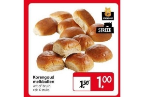 korengoud melkbollen