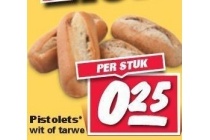 pistolets wit of tarwe