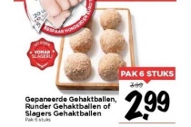 gepaneerde gehaktballen runder gehaktballen of slagers gehaktballen