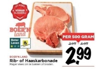 rib of haaskarbonade