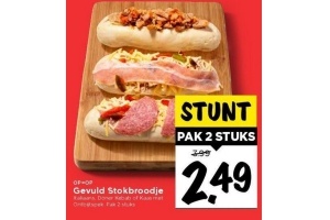 gevuld stokbroodje