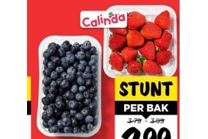 smaak aardbeiden of blauwe bessen