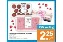 ah valentijnsassortiment van de bakkerij