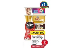 danone m en m s twix af en toetje of danio let s go