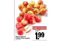 royal gala of cripps pink appels