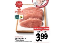 hamlappen of fricandeau