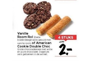 vanille room rol of american cookie double choc