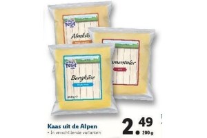 kaas uit de alpen