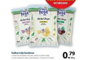 fest suikervrije bonbons