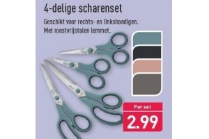 4 delige scharenset