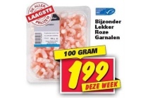 bijzonder lekker roze garnalen