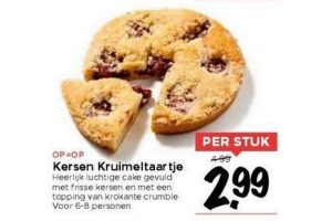 kersen kruimeltaartje