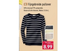 fijngebreide pullover