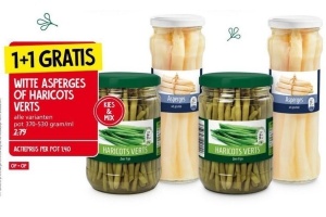 witte asperges of haricots verts