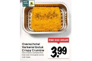 ovenschotel varkensribstuk crispy crumble