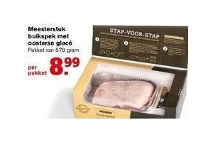 meesterstuk buikspek met oosterse glace