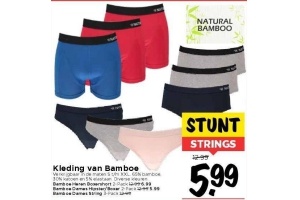 kleding van bamboe