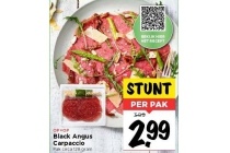 black angus carpaccio