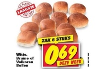 witte bruine of volkoren bollen