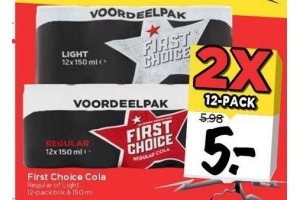 first choice cola voordeelpack