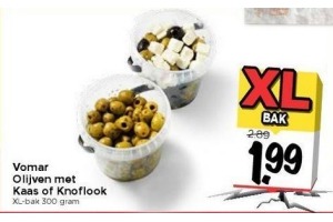 olijven met kaas of knoflook