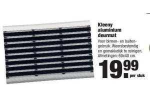 instructeur Marxisme aangenaam Kleeny aluminium deurmat nu voor €19,99 - Beste.nl