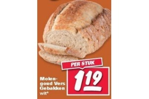 molengoud vers gebakken wit