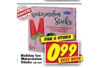 holiday ice watermelon sticks