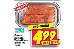 ovenschotel zalmfilets