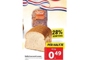 halfje boerenwit sesam