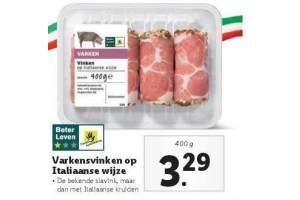 varkensvinken op italiaanse wijze