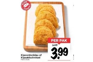 kipcordonbleu of kipsateschnitzel