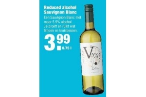 reduced alcohol sauvignon blanc