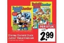 disney donald duck junior vakantieboek