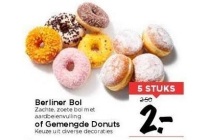 berliner bol of gemengde donuts
