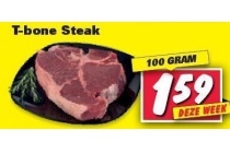 t bone steak