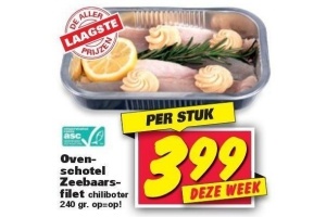 ovenschotel zeebaarsfilet